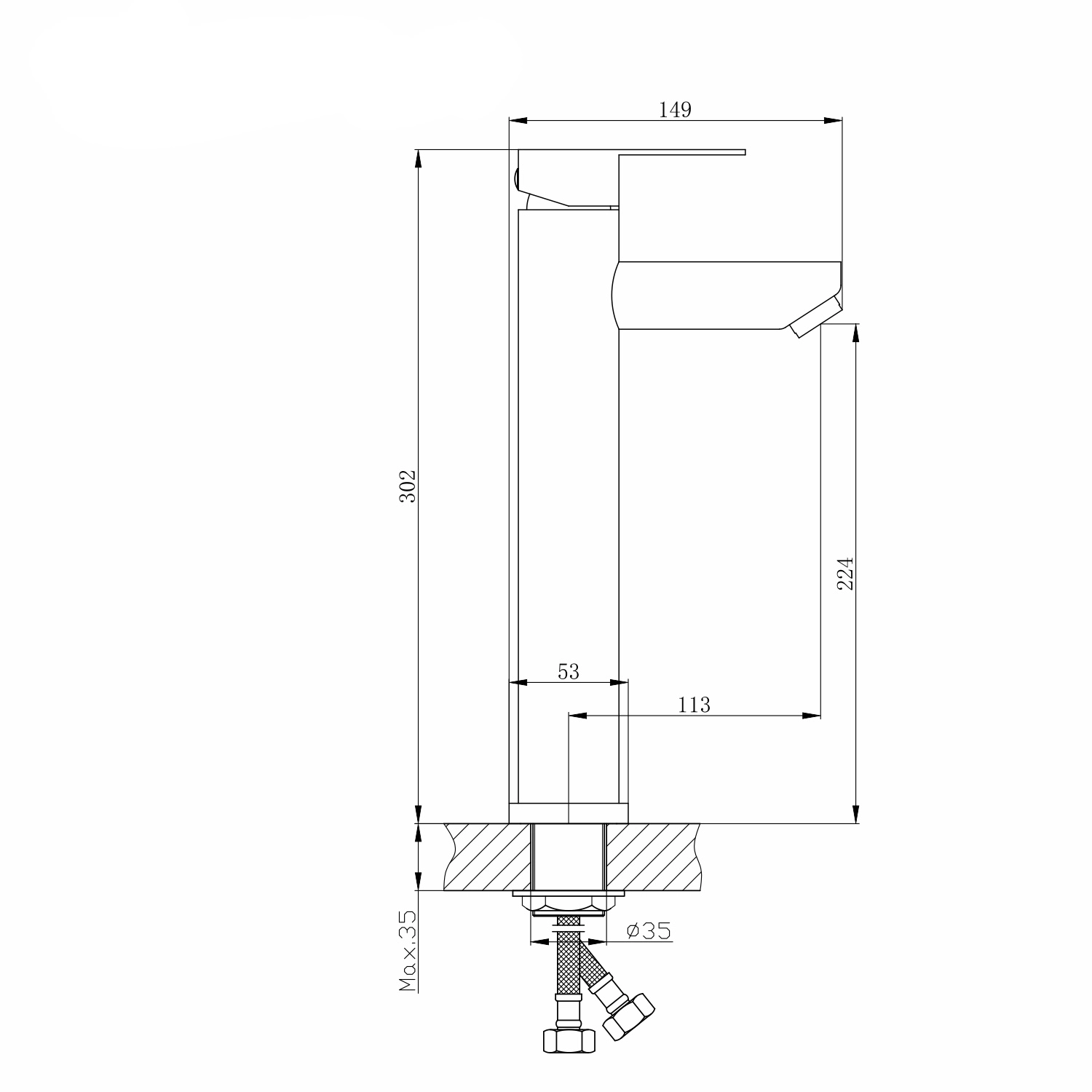 Смеситель д/у Mixline Stainless MLSS32-042-image-4