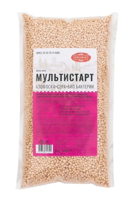 Мультистарт удобр. универс.(азофоска 15:15:15+сера+био)1кг