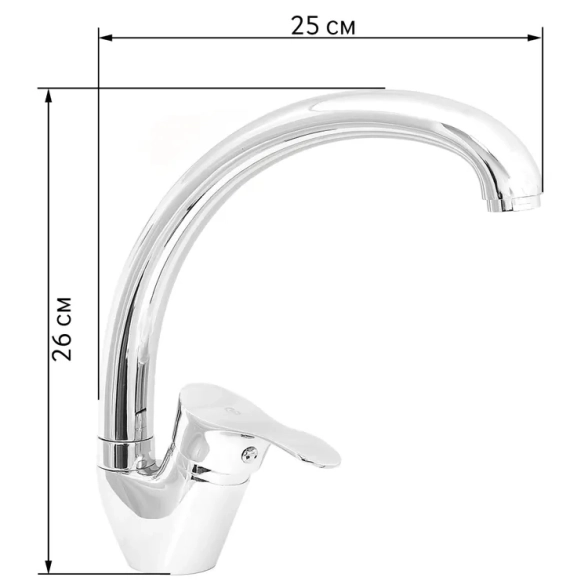 Смеситель в/м STANDART MAXI СТК-755 шар. d-35 SB65-image-1