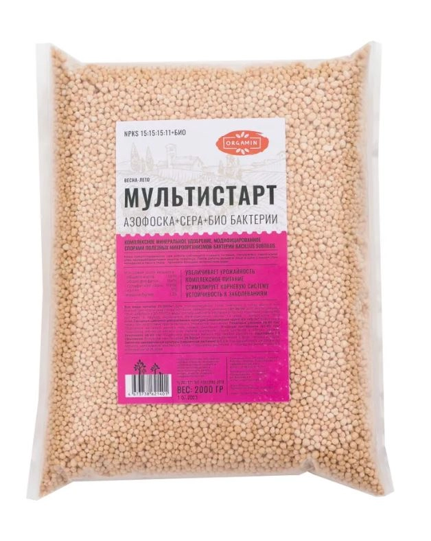 Мультистарт удобр. универс.(азофоска 15:15:15+сера+био)2кг