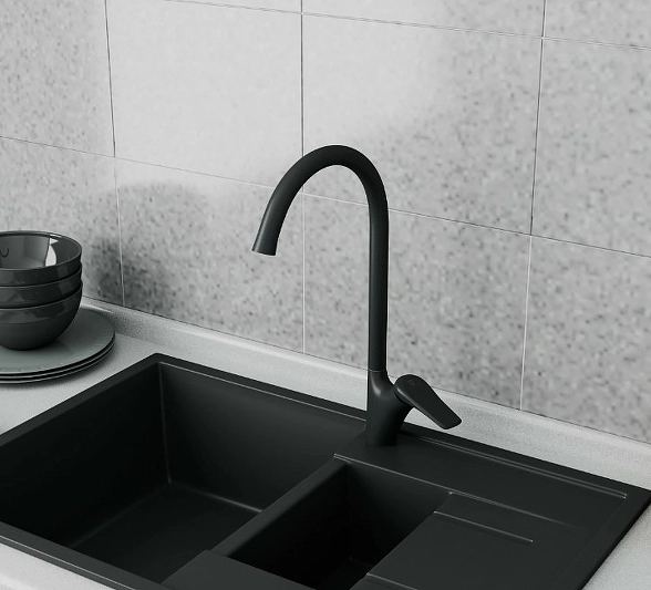 Смеситель в/м RUSH Nevis NE1735-22Black черный-image-1
