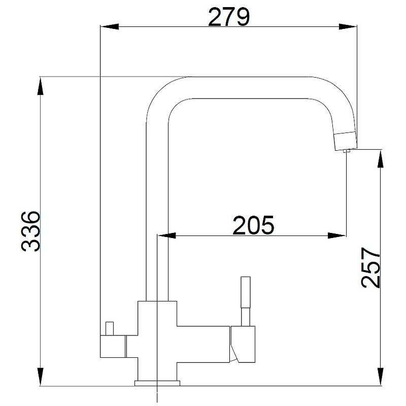 Смеситель в/м Haiba HB76820-3 с подключ/фильтра-image-2