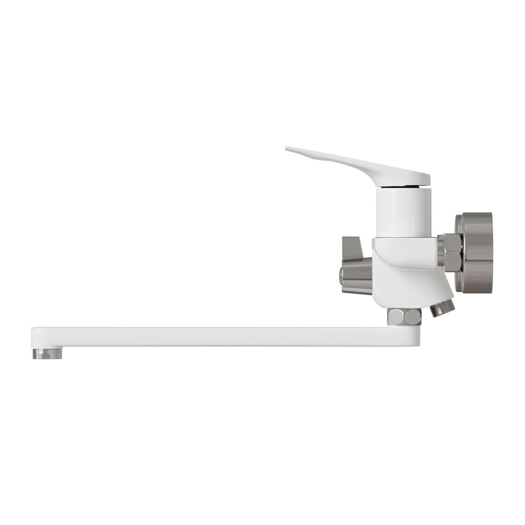 Смеситель в/м 35к MIXLINE ML-41-02 Swan White белый хром-image-3