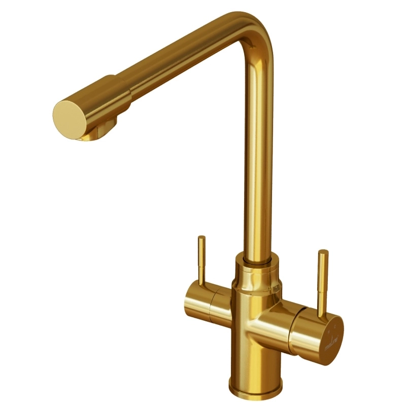 Смеситель д/м Mixline MLSS-0320G золото-image-2