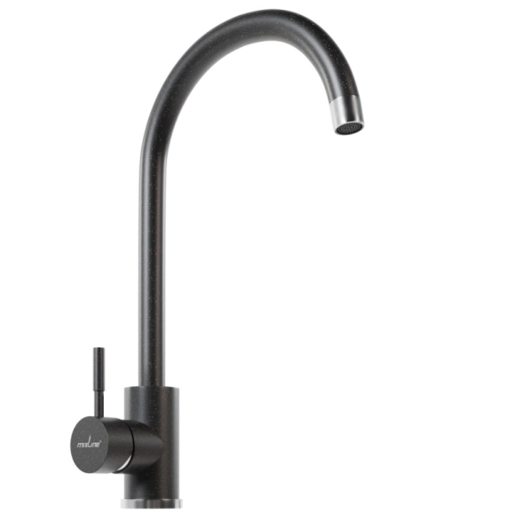 Смеситель в/м 35к MIXLINE ML-GS15 (308) черный-image-1
