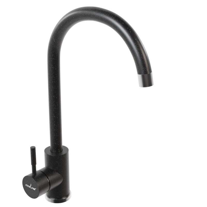 Смеситель в/м 35к MIXLINE ML-GS15 (308) черный