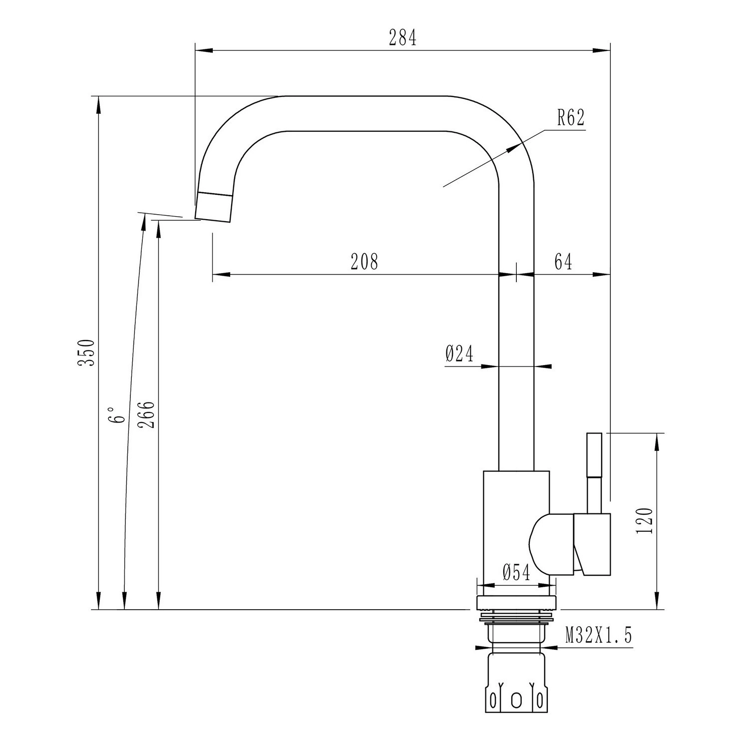 Смеситель в/м 35к MIXLINE ML-GS12 (310) серый-image-5