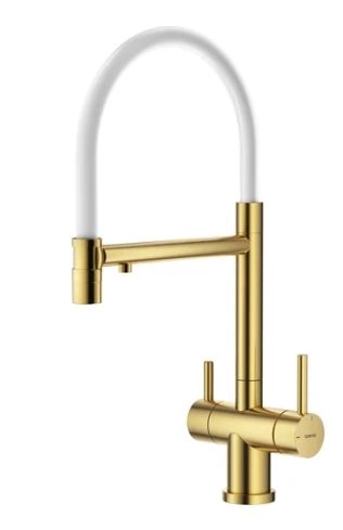 Смеситель в/м Splenka S70.63.03 золото мат