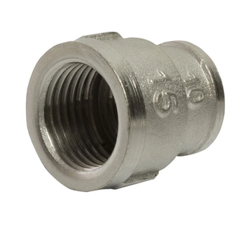 Муфта переходная 1/2"-3/8" вн/вн VRT никель