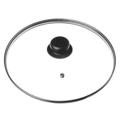 Крышка стеклянная 20см с ручкой метал.обод 4720