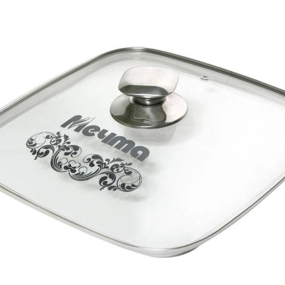 Крышка стеклянная 24см квадратная