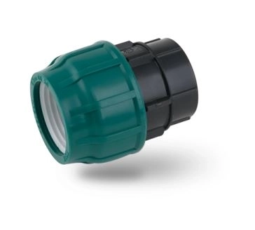 Муфта перех.ПЭ н/р 20х3/4" обж.POELSAN GREEN