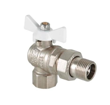 Кран вода VALTEC 1/2" г/ш баб. американка угл VT.228.NW.04
