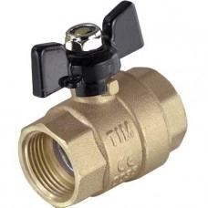 Кран шар 1'' вн/вн ручка бабочка VRT? лат