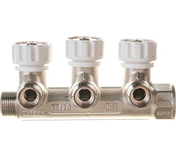 Коллектор 3/4"x1/2" с/рег.вент VALTEC (3вых)