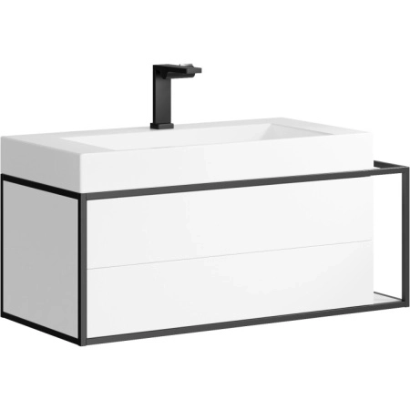 Комплект тумба Лоджик T10/L подвес бел левый +рак.Толедо 900