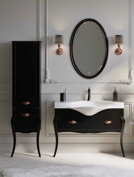 Комплект тумба Борджиа T11/BLK черн +рак.Бродвей 110-image-2