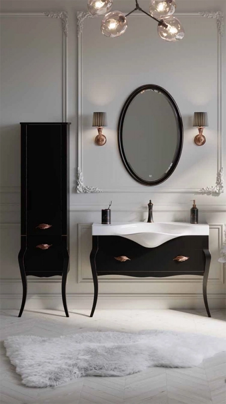 Комплект тумба Борджиа T11/BLK черн +рак.Бродвей 110-image-2