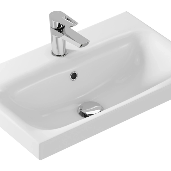 Раковина мебельная MODUO 60 узкая 1 отверстие UM-MOD60SL/1
