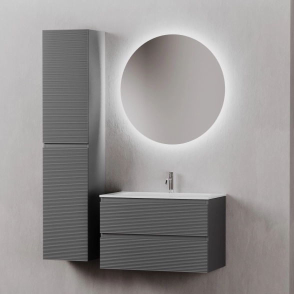 Тумба SANCOS Folk 80см 2я Grey Soft подвес-image-1