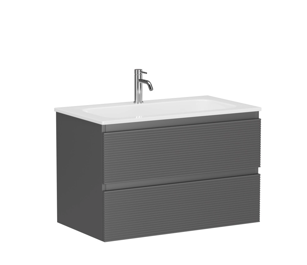 Тумба SANCOS Folk 80см 2я Grey Soft подвес