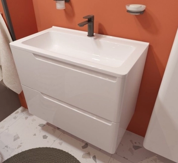 Комплект мебели Kare Luxe 800х450 подвесной 2 ящика-image-1