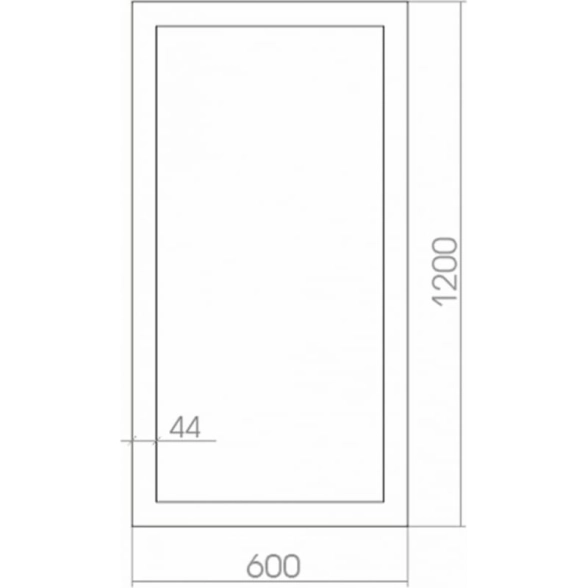 Зеркало Mixline Феникс 600х1200-image-1