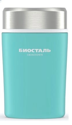 Термос БИОСТАЛЬ-CROSSTOWN суповой 0,5л NTD-500G бирюзовый