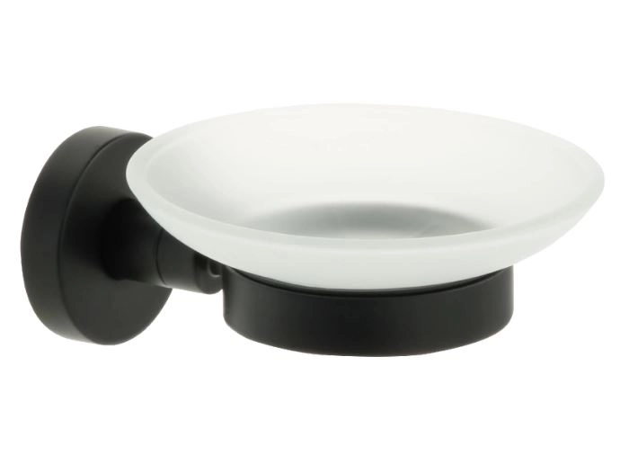 Мыльница стекло FIXSEN COMFORT BLACK FX-86008 черная