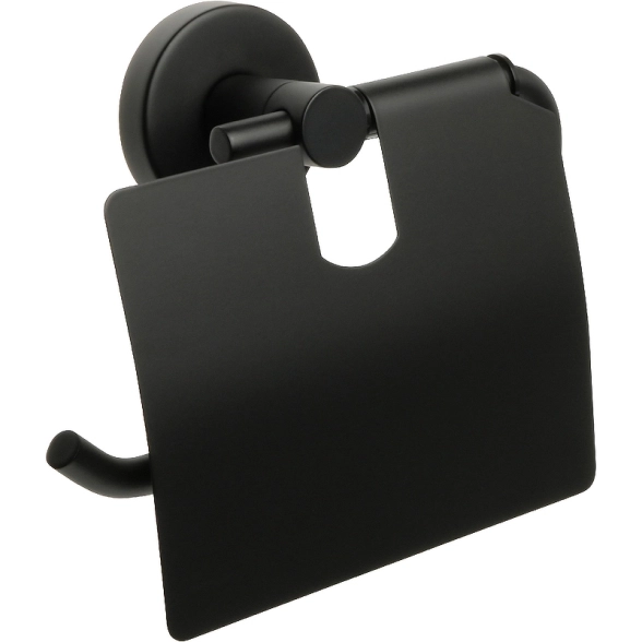 Бумагодержатель FIXSEN COMFORT BLACK FX-86010 с/крыш.черн