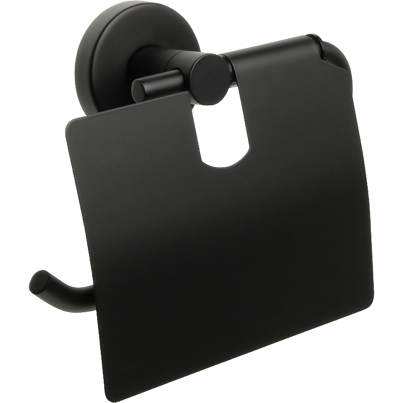 Бумагодержатель FIXSEN COMFORT BLACK FX-86010 с/крыш.черн