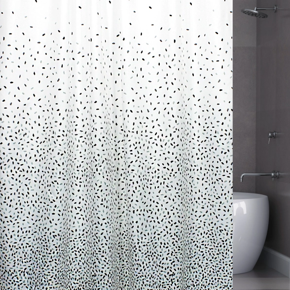 Штора д/в BATH Confetti grey 180х200 ch-21257