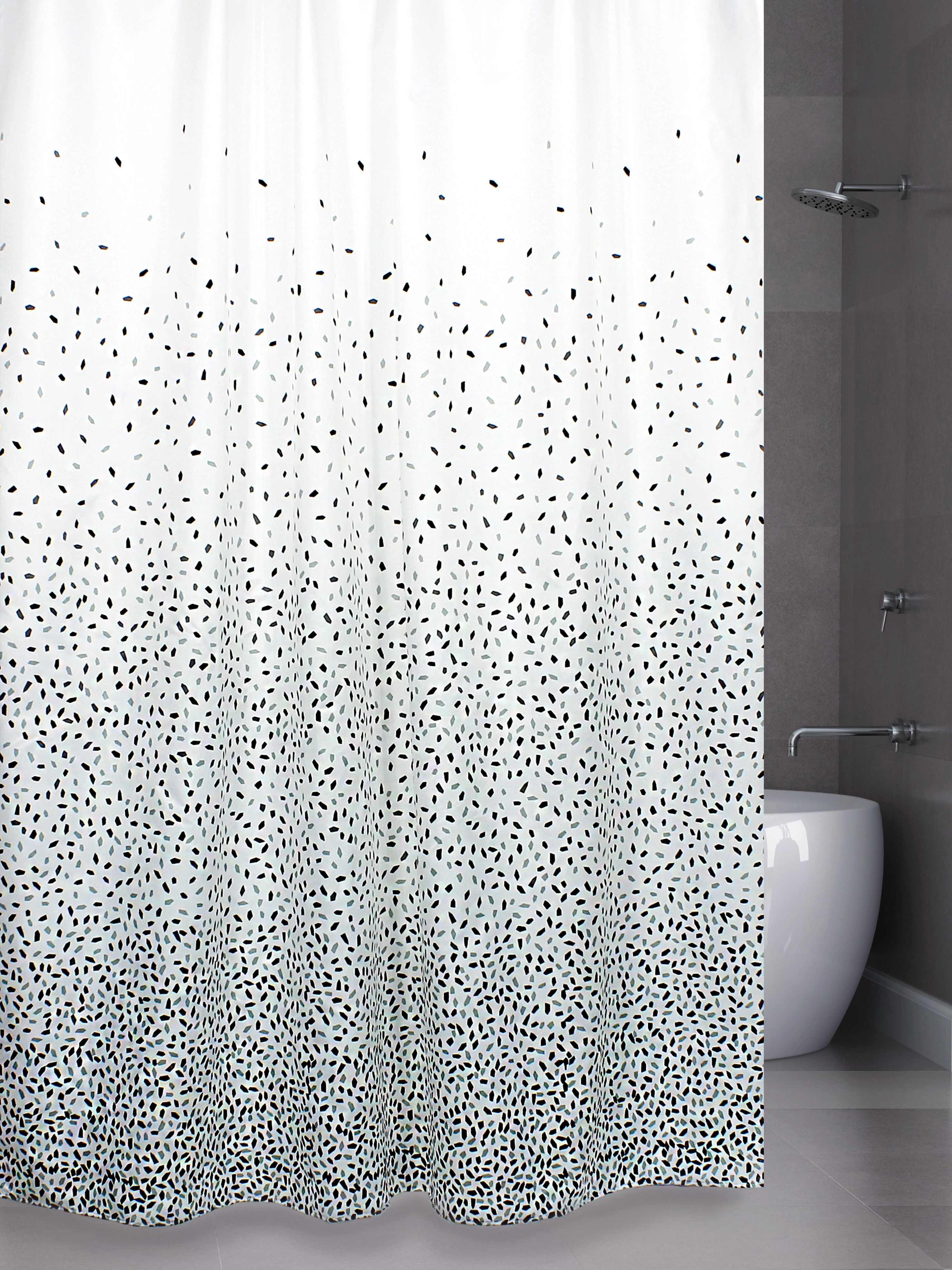 Штора д/в BATH Confetti grey 180х200 ch-21257