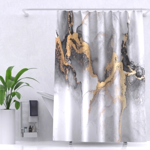 Штора д/в ZALEL Marble YT-Marble147 180*200 с утяж.