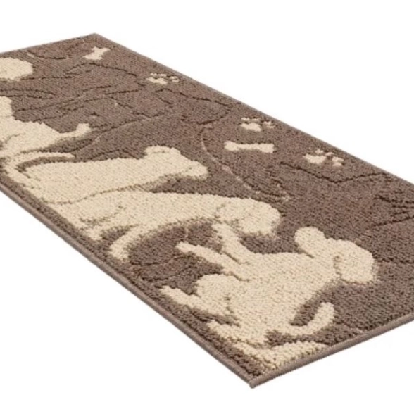 Коврик универс.SHAHINTEX LOOP ITALIANO 50x80 собачки кофе с молок 55