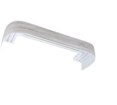 Карниз Классик ДУБ перламутр 2-х ряд 7см с поворотом 3.2м
