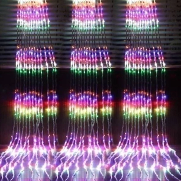 Гирлянда светодиод. Водопад 3мx3м мульти 1224