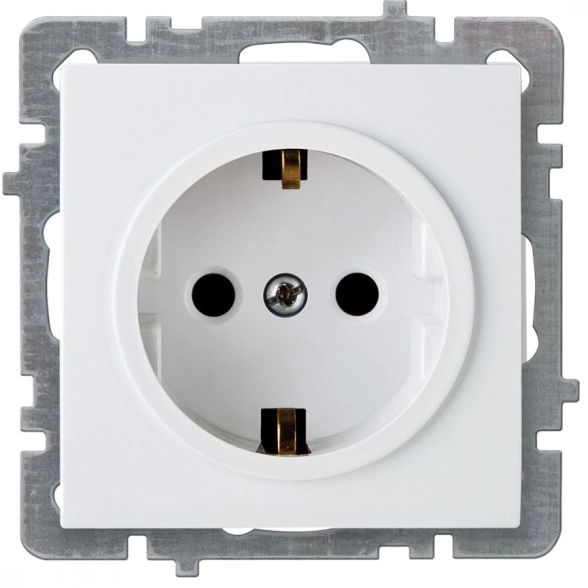 Механизм розетки 1м СУ с/з TOURAN-ALEGRA-THOR белый