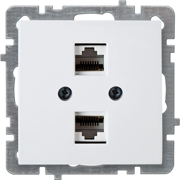 Механизм роз.комп 2м СУ RJ45 CAT5 TOURAN-ALEGRA-THOR белый