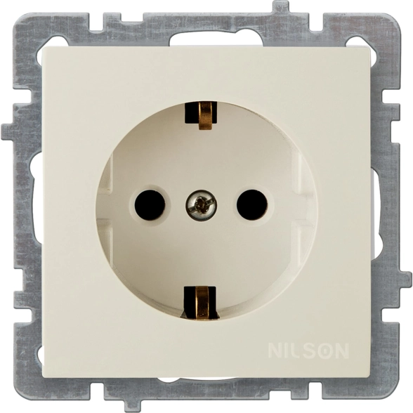 Механизм розетки 1м СУ с/з TOURAN-ALEGRA-THOR кремовый