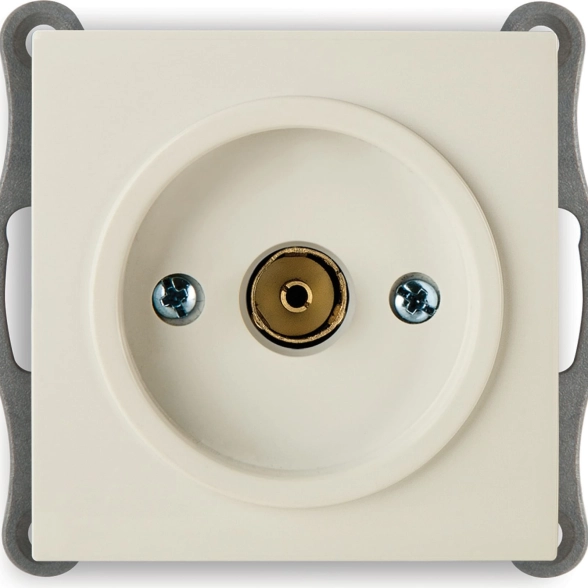 Механизм розетки ТВ конц.СУ TOURAN-ALEGRA-THOR кремовый