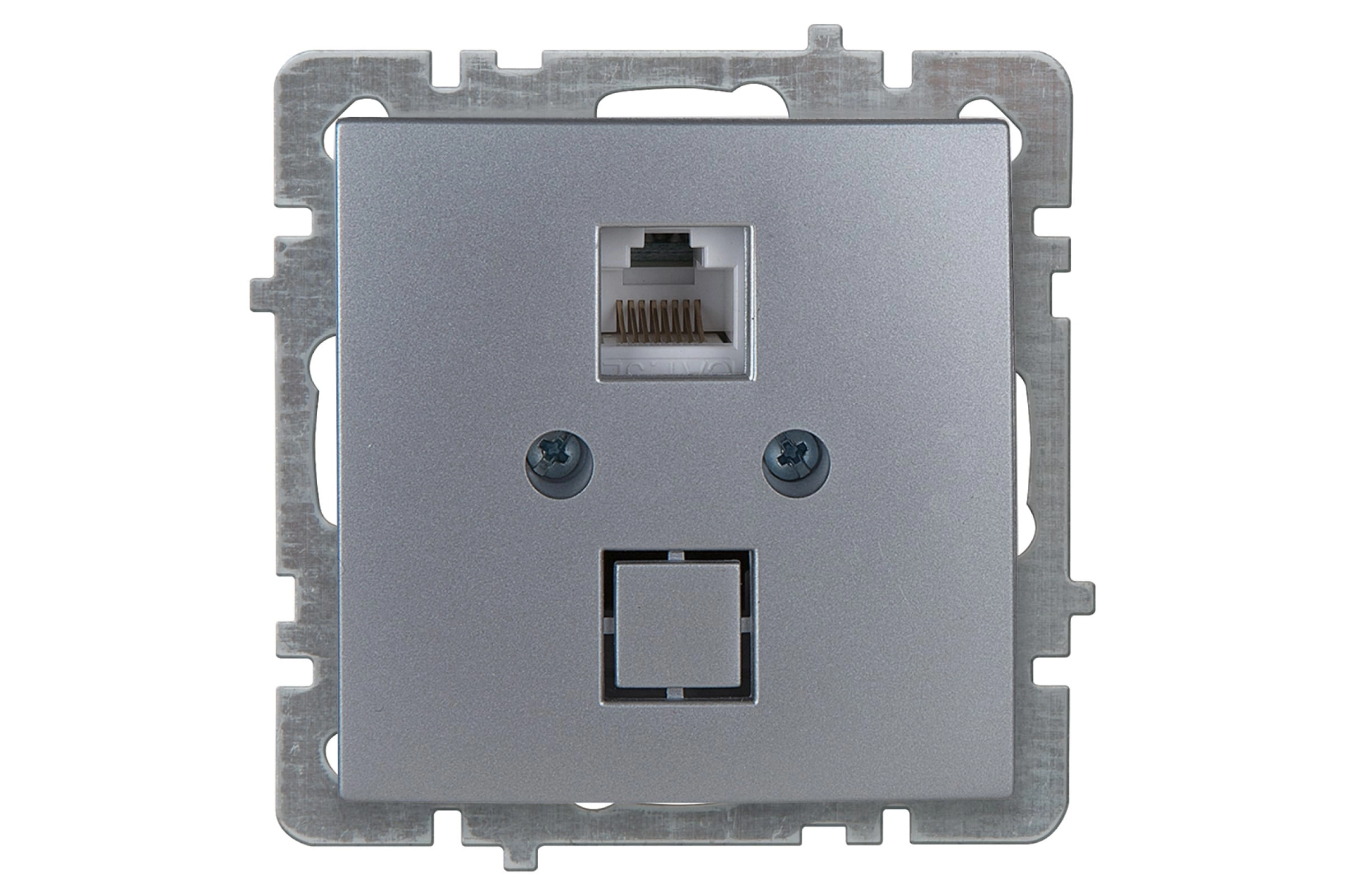 Механизм роз.комп 1м СУ RJ45 CAT5 TOURAN-ALEGRA-THOR м.сер