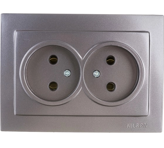 Розетка 2м СУ с/з TOURAN мет.антрацит