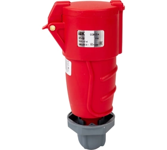 Розетка 214 переносная 3P+PE 16A 220B ИЭК