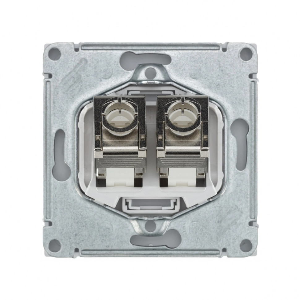 Розетка ARTGALLERY комп. 2-я RJ45+RJ45 кат.6А мех.белый-image-2