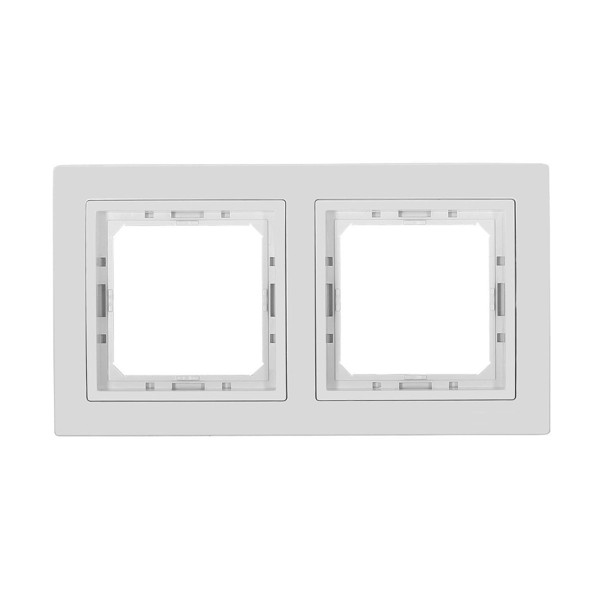 Рамка PRF Tesla Ultra 2СП бел+вст бел 9201/0133