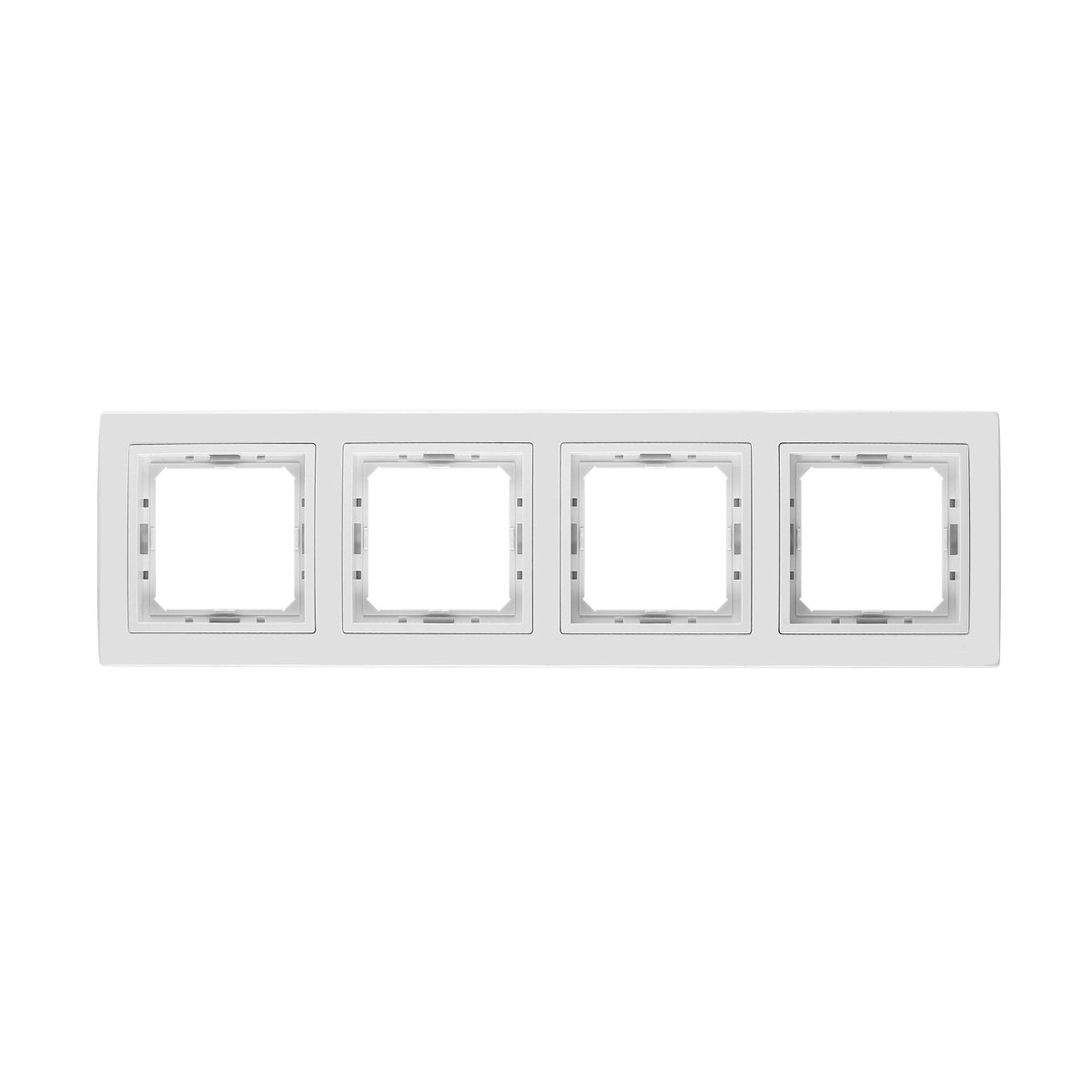 Рамка PRF Tesla Ultra 4СП бел+вст бел 9201/0135