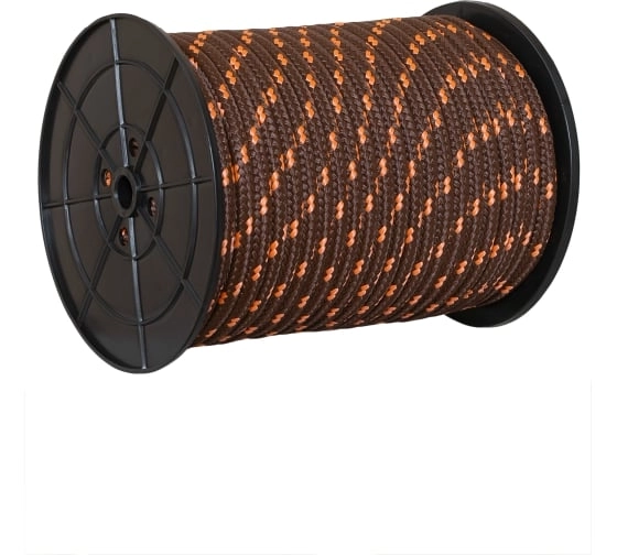 Канат ПП плет.18мм 8пр. коричневый