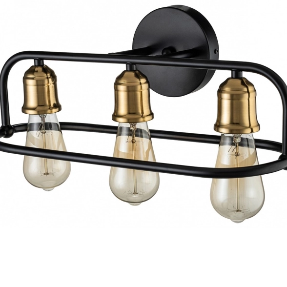 Светильник Escada 659/3P E27*40W Black/brass