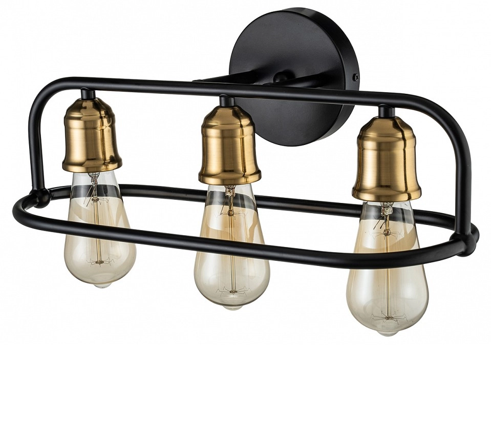 Светильник Escada 659/3P E27*40W Black/brass